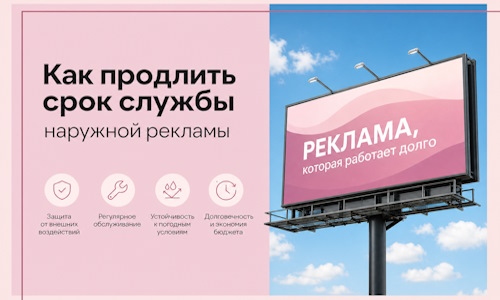 Как продлить срок службы наружной рекламы в  Верхней Пышме