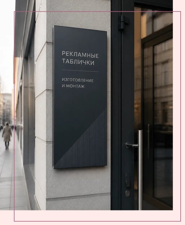 Рекламные таблички в Верхней Пышме по цене от 4617 р. | Аванза-Врх