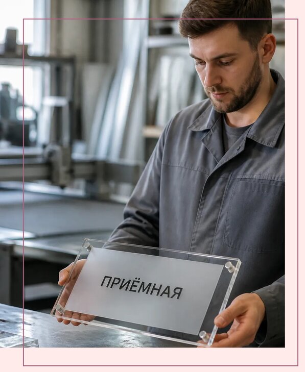 Таблички из оргстекла на заказ в Верхней Пышме от 4001 р. | Аванза-Врх